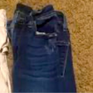 Blue Jean KanCan skinny tattered edges